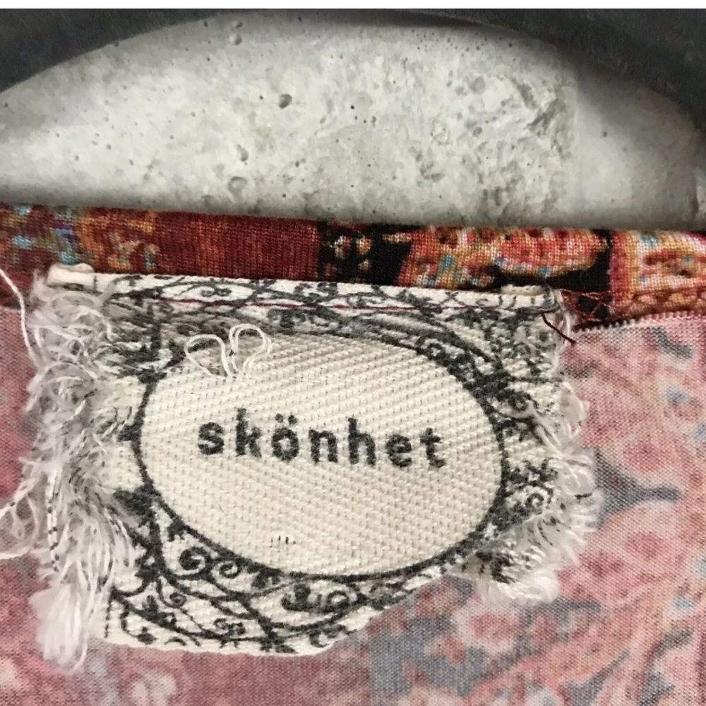 Skonhet Open Front Cardigan Medium Tassel Boho - Picture 6 of 7